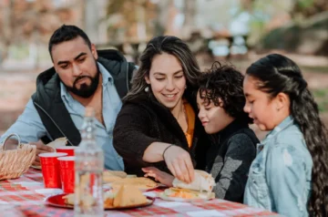 Mexican family spending quality time together